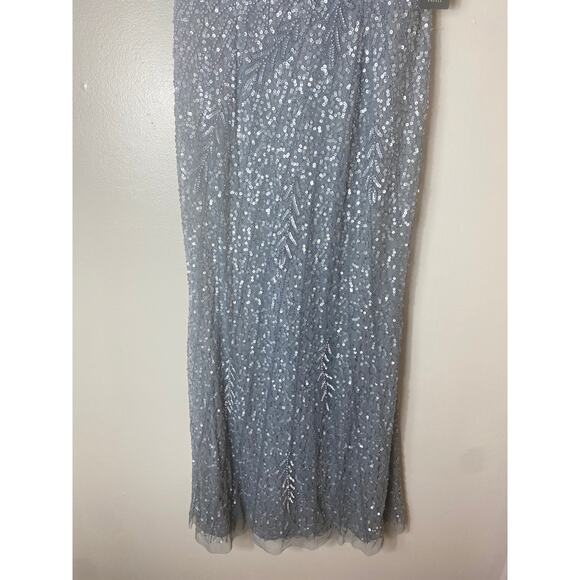 NWT ADRIANNA PAPELL DRESS GOWN MOTHER OF THE BRIDE FORMAL EVENING WEDDING GUEST - Picture 9 of 16